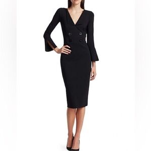 RARE Chiara Boni La Petite Robe Caity Button Detail Dress